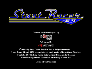 Stunt Racer 64 (USA) In game screenshot